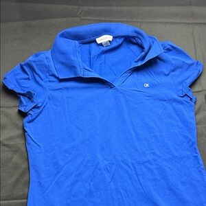 WMs Lg Stunning Calvin Klein Royal Blue Polo Dress.